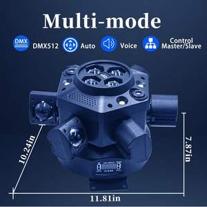 Venta al por mayor: Nueva luz móvil de seis brazos RGBW AC110-220V 150W para KTV, discotecas, escenarios al aire libre y publicidad - Product Image 5