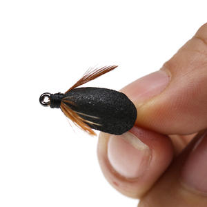 Appât artificiel flottant en mousse pour pêche à la mouche, à la carpe, au brochet, à la truite, au vairon gris, aux poissons-panneaux, aux insectes, aux mouches, aux scarabées, Zig Bug Fly # 10 - Product Image 5
