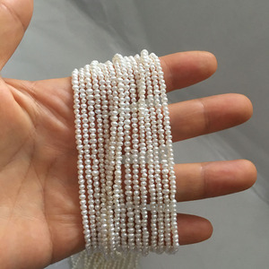 2-3mm près de d'eau douce <span class=keywords><strong>en</strong></span> vrac perle brin 38 <span class=keywords><strong>cm</strong></span> - Product Image 2