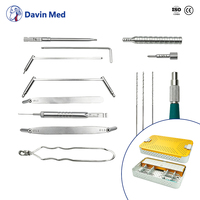 DavinMed ALPS-S vétérinaire 2.4mm système de plaque de verrouillage Vet Sugical Instrument Set Kit en acier inoxydable pour chiens petit animal