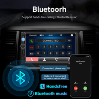 Autoradio 7 pouces avec écran tactile, double DIN, lecteur MP5, stéréo de voiture, USB, AUX, microphone intégré, Carplay