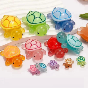 Bán buôn <span class=keywords><strong>Mini</strong></span> Glow-in-The-Dark rùa Cặp Đồ chơi dễ thương nhựa thủ công hiển thị mảnh cho Bí Ẩn bất ngờ mù Túi - Product Image 2
