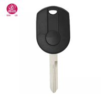 Lame de clé de voiture non coupée avec remplacement de coque ABS à 4 boutons pour clés à distance FORD
