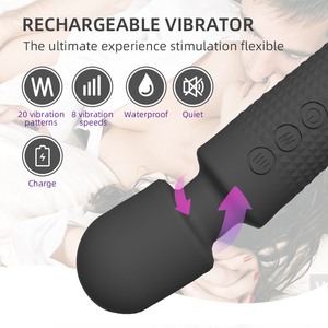 Massaggiatore Vibrante Elettrico Portatile Potente per Donne, Giocattolo Sessuale Ricaricabile AV, Bacchetta Massaggiante Personale per Donne - Product Image 4