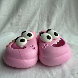 Ciabatte in Plastica Rosa con Decorazione a Fibbia, Suola Intermedia Imbottita in EVA, Punta Chiusa, per Tutte le Stagioni, Zoccoli da Donna Taglia 18-35 - Product Image 3