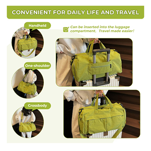 ONE CLICK ENTERPRISES Duffle Bag Gym Sports <b>Travel</b> Carryall Large Capacity Overnight <b>Luggage</b> Fitness Storage Adjustable Shoulder - Product Image 5