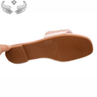 Sandales plates confortables pour femmes, style export, haute qualité, nouvelle collection, avec strass, pour la plage