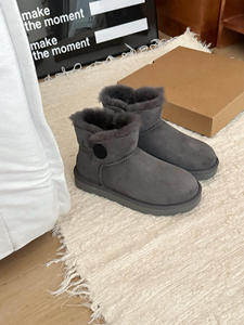 Nuovi Stivali Invernali da Ragazza - Stivaletti in Vera Pelle con Pelliccia, Comodi, Caldi, Leggeri, <span class=keywords><strong>Scarpe</strong></span> da Esterno Decorative - Product Image 3