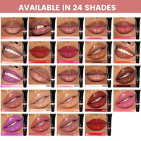 Rouge à lèvres liquide vegan en marque blanche, 16 couleurs, logo personnalisé, gloss repulpant brillant nude, gloss volumateur pour les lèvres