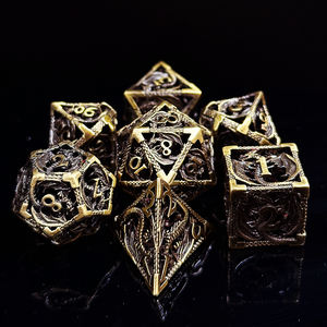 גיהינום קוביות מתכת גהנום dnd פרמיה מתכת מותאמת אישית קוביות להגדיר עבור משחקי שולחן - Product Image 3