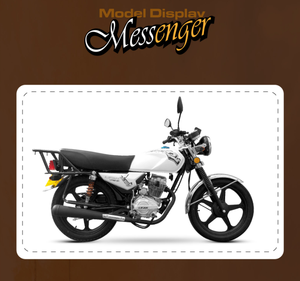 Moto vintage Messedger 125-9A 100CC avec moteur 4 temps refroidi par air à essence CG125 - Product Image 1