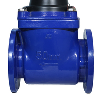 Compteur d'eau mécanique Yuxiang DN65 IP68 à brides pour traitement des eaux usées, pièces immergées en acier inoxydable SS316, 1.0/1.6MPa, 2.5M3/H