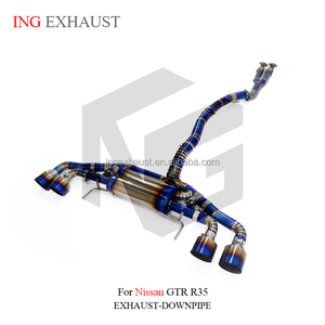 <span class=keywords><strong>ING</strong></span> para Nissan 2008-2022 GTR/3,8 R34 R35 T sistema de escape aleación de titanio Catback válvula de escape control remoto inalámbrico - Product Image 3