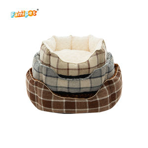 Famipet Hersteller individuelles neues Design luxuriöses waschbares weiches plüsch bequemes rundes Haustier-Katzen-Wahlhund-Bett - Product Image 3