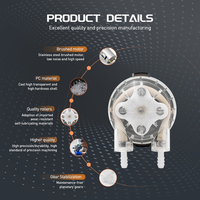 LEFOO Longlife High Flow DC Motror Distributeur de dosage de boissons alimentaires pour le linge Pompe doseuse péristaltique Transfert d'eau de laboratoire chimique