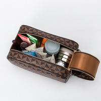 Sac de maquillage personnalisé PU sac de toilette de voyage petit article sac de rangement d'organisation