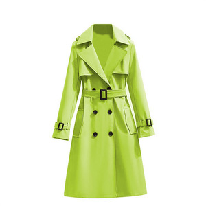 Nuovo Trench Coat Elegante da <span class=keywords><strong>Donna</strong></span> <span class=keywords><strong>Primavera</strong></span>-Autunno, Stile Casual, Lunghezza Media, Maniche Lunghe, con Bottoni - Product Image 6