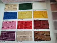En relief crocodile Cubain pvc en cuir synthétique brillant pour l'usage de sac à main