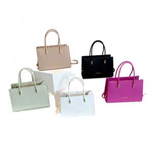 Bolso bandolera geométrico de PU con cierre de solapa, elegante y de lujo, tendencia de moda para mujer 2025 - Product Image 1