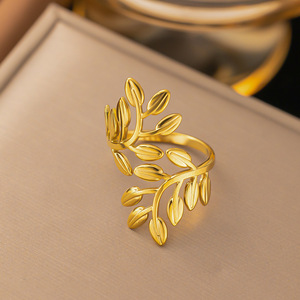 Anillo Apilable Abierto de Acero Inoxidable con Baño de Oro PVD de 18k, Diseño de Corazón y Serpiente, Cadena Geométrica de Bolas para Mujer, Moda Vintage 2026 - Product Image 2