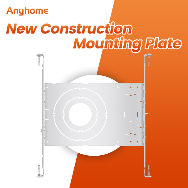 ANYHOME Retrofit Iron Mount Bracket for LED Panel Light Ceiling Grid Compatible Tool-Free Setup