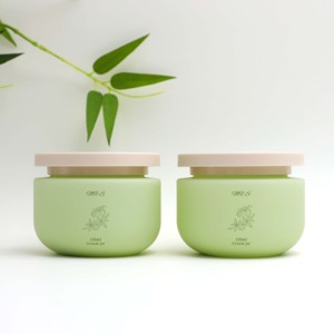 Frasco Ecológico de Boca Ancha de 250 ml, de PE Verde, para Crema Corporal, Cuidado del Cabello y Exfoliante Corporal - Product Image 1