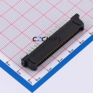 TX24-60R-6ST-H1E Board-to-Board & Backplane Connector Through hole Component (THT),P=1.27mm Connector 1.27mm Through Hole 2 Gold - Product Image 1