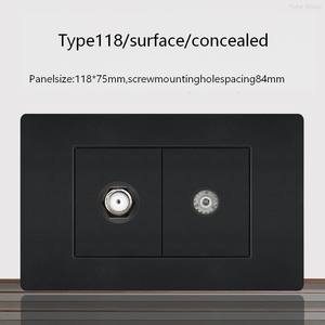 Interruptor de pared moderno, enchufe de pared, interruptor de TV y toma de corriente para el hogar, la oficina y el hotel - Product Image 6