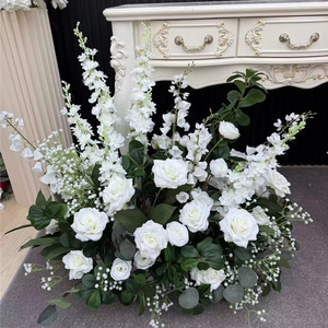 2025 primavera foresta serie matrimonio matrimonio corridoio di fiori <span class=keywords><strong>rosa</strong></span> <span class=keywords><strong>rosa</strong></span> artificiale corridoio verde corridore fiore per la decorazione d'ingresso - Product Image 2