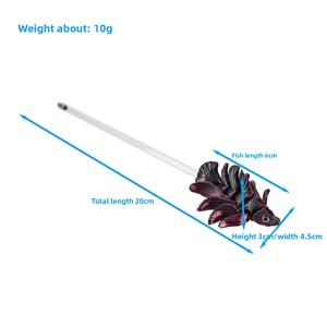 <span class=keywords><strong>Betta</strong></span> <span class=keywords><strong>Pesce</strong></span> <span class=keywords><strong>Betta</strong></span> <span class=keywords><strong>Pesce</strong></span> in Plastica Stampata 3D-Leggero Acquario Decorazione di Pesci Espositore di Formazione di Aiuto Giocattolo Giunti mobili per i Pesci - Product Image 2