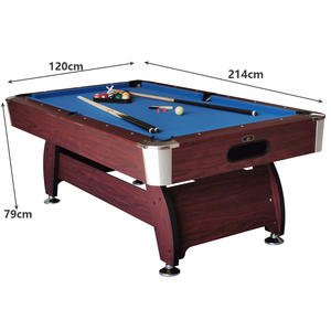 Mesa <span class=keywords><strong>de</strong></span> <span class=keywords><strong>billar</strong></span> <span class=keywords><strong>de</strong></span> 2,13 M para interior, mesa <span class=keywords><strong>de</strong></span> <span class=keywords><strong>billar</strong></span> grande <span class=keywords><strong>de</strong></span> <span class=keywords><strong>7</strong></span> <span class=keywords><strong>pies</strong></span> para adultos, ocho <span class=keywords><strong>billar</strong></span> negro americano - Product Image 1