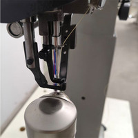 Machines à coudre industrielles à sangle en cuir, point de chaînette à aiguille simple, conception à cylindre automatique, construction en acier inoxydable
