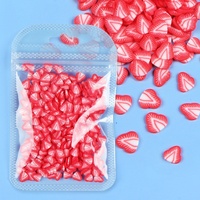 10g verpakking Kunstmatige Fruit Zachte Klei Schijfjes (Watermeloen & Aardbei) Nageldecoratie Accessoires Decoratiematerialen Groothandel