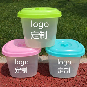 Transparent Rice Storage Bucket 6L Rectangle <b>Plastic</b> With Lid Sealed For <b>Kitchen</b> Grain Storage - Product Image 2