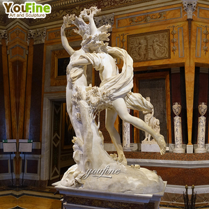 <span class=keywords><strong>Statue</strong></span> classique en marbre naturel d'Apollo <span class=keywords><strong>et</strong></span> de <span class=keywords><strong>Daphné</strong></span> pour la décoration de jardin, de villa ou de parc en extérieur - Product Image 4