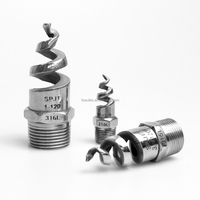 Buse spirale conique creuse Huajue 3 pouces BSPT mâle en acier inoxydable, angle de pulvérisation 150°, haut débit