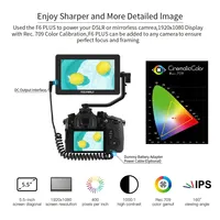 Pour FEELWORLD F6 Plus V2 6 'sur caméra HDR 3D LUT IPS FHD 1920x1080 moniteur de terrain pour DSLR écran tactile assistance à la mise au point vidéo