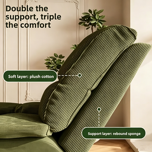 Sillón Reclinable Multifuncional de Terciopelo Moderno, Venta Directa de Fábrica, Entrega Rápida, Ideal para Dormitorio o Comedor - Product Image 3