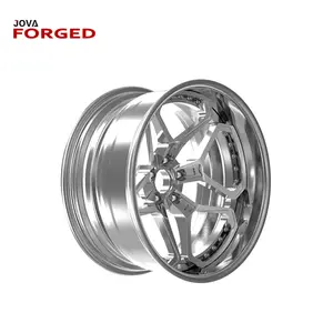 Chrome forged  alloy wheel 20inch 2pcs forged wheel rim China factory