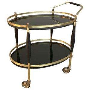 Nuevo Carro de Servicio para Buffet, Aparador con Espejo, para Bar, Restaurante, Servicio de Bebidas, Botellas de Licor, Vino, Té, Agua, Carro de Comida para Hotel - Product Image 3