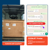Zoomjet pencetak plastik akrilik, mesin cetak kotak hadiah botol Mug dengan 2 Xp600 kepala 30cm