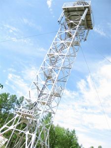 100ft 30m 35m 40m caserne de pompiers formation angle en acier à treillis tour tour d&amp;#39;observation - Product Image 1