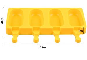 Lot de 4 moules en silicone DIY pour glaces, gâteaux et bâtonnets de crème glacée - Product Image 3