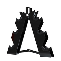 Racks de rangement pour haltères en gros, rack à haltères à 3 niveaux, racks à haltères pour salle de sport à domicile
