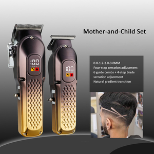 Kit de coupe de cheveux <span class=keywords><strong>sans</strong></span> <span class=keywords><strong>fil</strong></span> pour hommes, appareil de rasage rechargeable, <span class=keywords><strong>tondeuse</strong></span> à cheveux <span class=keywords><strong>sans</strong></span> <span class=keywords><strong>fil</strong></span> multi-vitesses pour barbier - Product Image 4