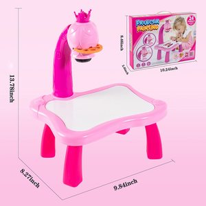 Kinder-Projektions-Zeichenbrett Intelligente Zeichenprojektor-Maschine mit 32 Cartoon-Mustern und Pinseln - Product Image 5