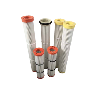 Filtre à air pour extracteur de poussière de silo à ciment industriel FORST, fabricant de filtres HEPA CE ISO, filtre à sac plissé en PTFE <span class=keywords><strong>hydrofuge</strong></span> et oléofuge - Product Image 1