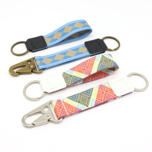 Chất Lượng Cao Nữ Tính Thời Trang Retro Có Thể Điều Chỉnh Tình Yêu Màu Hồng Rộng Cổ Tay Keychain Tùy Chỉnh Ngắn Dây Buộc - Product Image 6