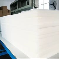 Coton Acoustique Ignifuge Blanc, Matériau de Réduction du Bruit Ignifuge pour Bureau et Salle de Jeux
