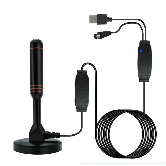 Digital HDTV Antenna DVB-T2 28DBI Gain Magnetic Base Indoor Use 172-860MHz Frequency 1.5 VSWR